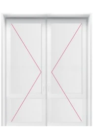 Двухстворчатая дверь без стеклянных вставок - фото - 3